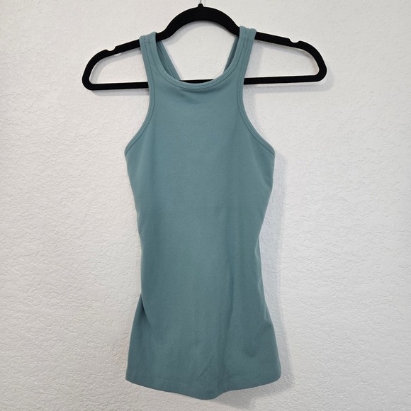 Beyond Yoga Tank Under Lock and Keyhole Top Athletic Racerback Teal Blue Small S - Picture 1 of 5